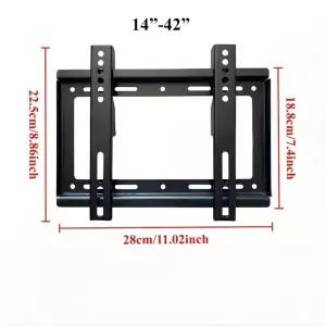 14-42인치 TV 벽걸이 브래킷 범용 마운트 모니터 홀더 조절 가능한 로우 프로파일 평면 LCD LED