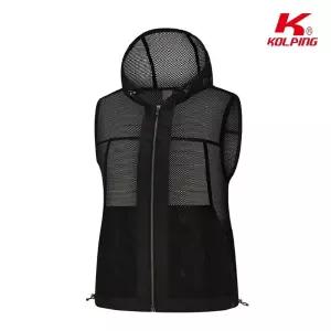 콜핑 여름 여성용 후드 일체형 메쉬 우븐 조끼 베스트SC