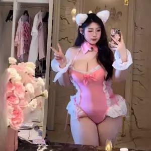 빅사이즈 코스튬 의상 고양이 원피스 섹시 코스프레