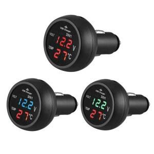 시가잭 백라이트 측정기 듀얼 전압 12V 라이터 24V 시간 액세서리 볼트 디지털