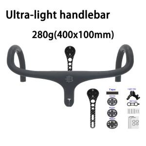 블랙 인크 T1000 로드 카본 핸들바 드롭바 일체형 스템 마운트 포함 80-120mm 28.6mm 380mm-440mm