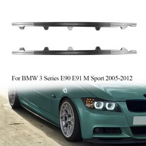 BMW 호환 3 시리즈 E90 E91 M 스포츠 2005-2012 차량용 사이드 스커트 익스텐션 스플리터 디퓨저 튜닝 윙렛