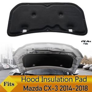 마쓰다 CX-3 2014-2025용 전면 엔진 후드 단열 패드 방음 매트 커버 폼 방열 코튼 방화 클립 포함