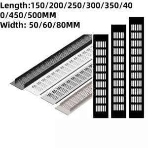 1pcs 가정용 공기 통풍구 그릴 벽 환기 커버 옷장 부품 50/60/80mm 찬장 용 알루미늄 DIY 액세서리