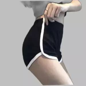 배색 핫팬츠 조깅 세트운동복 댄스 크롭나시 트레이닝