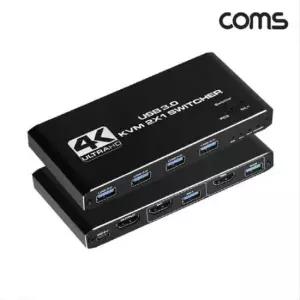 4포트 HDMI KVM 스위치 선택기 2 PC 2대 제어 USB OU949