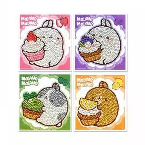 오너클랜 TBZ 몰랑 스위트 몰랑 4종) 스티커) 보석십자수 몰랑보석십자수 다이아몬드페인팅