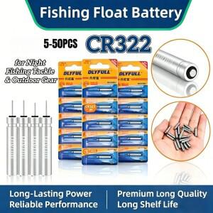 5-50PCS CR322 피쉬 플로트 배터리 야간 낚시 장기 전원 공급 고용량 장시간 지속력