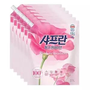 샤프란 섬유유연제 핑크 리필 2.1L x 6EA (S49660486)