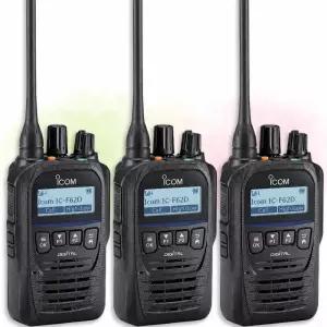 아이콤 IC-F62D 고성능 방폭 방수 IP67 UHF 디지털 무전기 3대 세트 