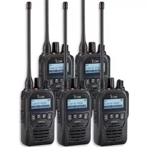 아이콤 IC-F62D 고성능 방폭 방수 IP67 UHF 디지털 무전기 5대 세트 