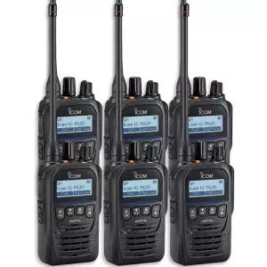 아이콤 IC-F62D 고성능 방폭 방수 IP67 UHF 디지털 무전기 6대 세트 