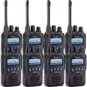 아이콤 IC-F62D 고성능 방폭 방수 IP67 UHF 디지털 무전기 8대 세트 