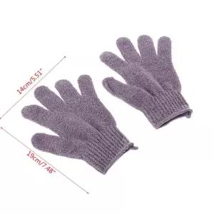 2Pcs 샤워 목욕 장갑 엑스 폴리 에이 팅 수세미 바디 스크러버 워시 스킨 스파 마사지 A0NC