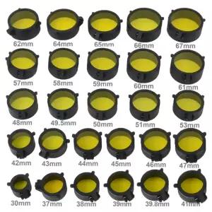 사냥 범위 렌즈 커버 빠른 플립 열린 매트 보호 30-69mm 구경 쌍안경 및 시력
