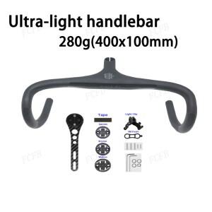 카본 핸들바 로드 드롭바 일체형 스템 마운트 포함 20-120mm 28.6mm 380mm-440mm