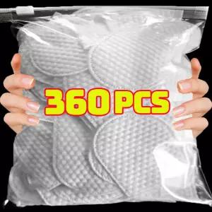 U자형 메이크업 제거 코튼 패드 프리미엄 부직포 원단 80G 진주 엠보싱 스킨 케어 클렌징 도구 120-360 개