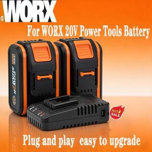 WORX 20V 8.0Ah 고용량 배터리 모델 WA3553 WA3570  전동 공구용