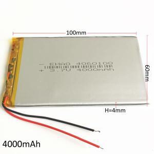 3.7V 4000mAh 4060100 태블릿 PC 전원 은행 GPS PSP 패드 DVD 노트북 전자 책 PDA 용 Li-Po 폴리머 리튬 충