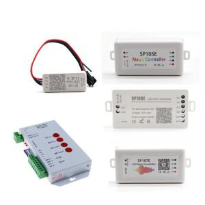 WS2811 WS2812 컨트롤러 SP611E SP107E Bluetooth/WIFI 음악 픽셀 휴대폰 APP 컨트롤러 fr WS2812B WS2815