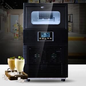 40kg/24h 자동 큐브 얼음 만드는 기계 전기 220V 200W 우유 차 상점 업소용 상업용사각형 제빙기 가정용 HZ