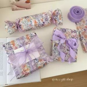 10pcs/20pcs 보라색 로맨틱 꽃 선물 포장지 티슈 페이퍼 축제 베이킹 장식 종이 DIY