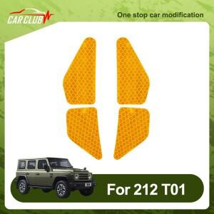 BAIC 212 T01 2024 2025용 도어 반사 경고 스티커  실내 개조 액세서리  야간 맥세이프 알림