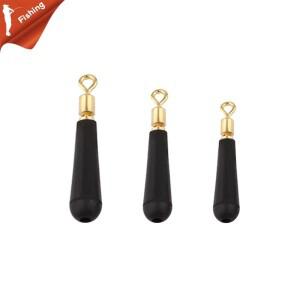 30pcs 낚시 장비 블록 회전 드리프트 수레 액세서리 bobber 구리 고무 도구 워터고기 플로트 pesca
