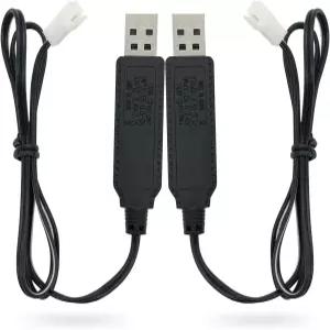 카레라 마리오 리모컨 RC 자동차 배터리 USB 충전 케이블 코드 2피트(2팩)용 충전기 교체 PDEY