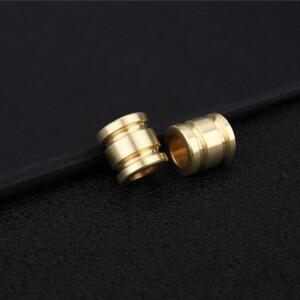 1pc 심플 실린더 황동 칼 구슬 우산 밧줄 EDC 매는 구리 Paracord