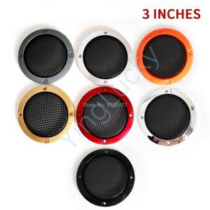 아케이드 캐비닛 2pcs 3 인치 스피커 그워터 커버 라운드 보호 메쉬 그릴 게임 기계 액세서리
