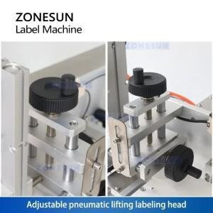 ZONESUN 자동 평면 라벨링 기계 상단 부착기 병 상자 가방 장비 ZS-TB60