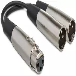 Hosa YXM101.5 Y Cable XLR3F to Dual 18 Inches