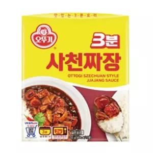 누상점 자취요리 짜장소스대용량 짜장면소스 오뚜기 3분 즉석 사천짜장 200g 12개