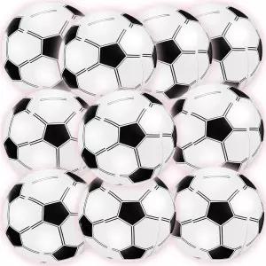 잔마이 10개 풍선 축구공 어두운 해변에서 빛나는 공 바운싱 스포츠 축구 생일 파티 장식용 수영장 장난감