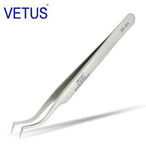 VETUS Original 26-SA 핀셋 Hyperfine 고정밀 비자 성 항산성 집게 속눈썹 접목 매니큐어 ESD