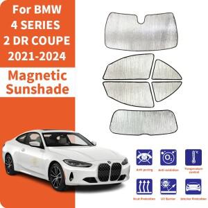 맞춤형 자동차 창문 햇빛 가리개 자외선 차단 바이저 액세서리 BMW 호환 4 시리즈 G22 2도어 쿠페 -2024