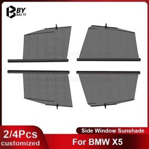BMW 호환 X5 2008-2012 용 자동차 리프팅 윈도우 햇빛가리개  맞춤형 전면 후면 문짝 앞유리 보호 액세서리