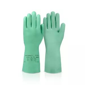 Ansell AlphaTec Solvex 37-175 청소 농업 식품 기계 석유 - XL 녹색 (1쌍)용 화학 저항 장갑 모집