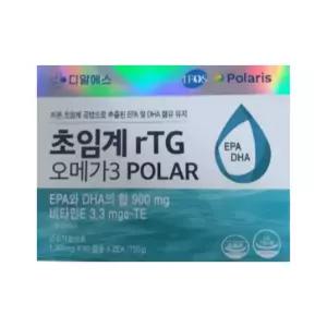 디알에스 초임계 rTG 오메가3 솔루션 120캡슐 4개월분