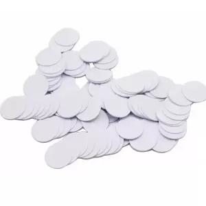 직경 25MM 5Pcs ID EM4305 T5577 복사기 복사 125KHz RFID 근접성 흰색 빈 재기록 가능 쓰기 복제 카드