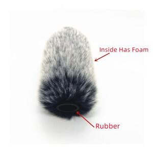 호환 팝필터 야외 모피 앞 유리 마이크 커버 머프 윈드 스크린 For Rode Videomic Go II BlueMantis 바람