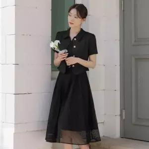 시크라인 XXL까지) 우엘르 버튼 트위드 자켓 하객룩 오피스룩 모임룩 격식룩 빅사이즈