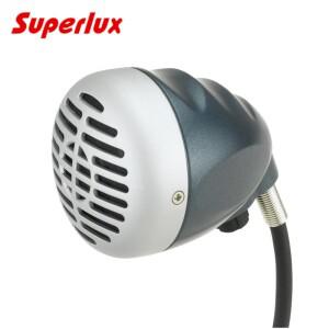 호환 Superlux D112 블루스 하모니카 마이크 Hi-Z 10홀 출력 커넥터재생용 레벨 손잡이 포함)