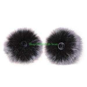 호환 마이크 앞 유리 모피 방풍 머프 윈드 스크린 커버 Rode Boya Lapel Lavalier Mic 5mm 10m WindShield
