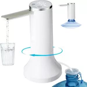 5갤런 병용 Syaws 정수기 LED 디스플레이가 장착된 카운터탑 워터 펌프 접이식 스파우트 4가지 분사 모드