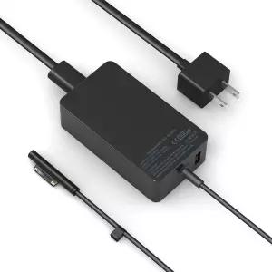 65W Surface Pro 노트북 충전기 - Microsoft Windows Laptop 6 5 4 3 2 1 10 9 8 7 X Book3 Go 태블릿 지원