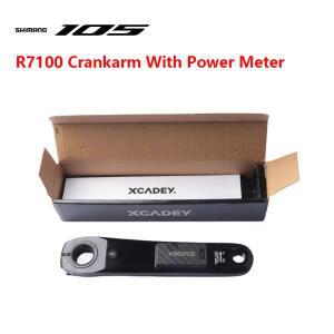 Shimano 105 R7100 XCADEY 파워 미터가 장착된 왼쪽 크랭크암 165mm 170mm 172.5mm 기존 자전거