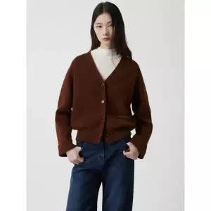 [롯데백화점]쥬크 울블렌디드 브이넥 캐주얼 가디건_Z254KSL005