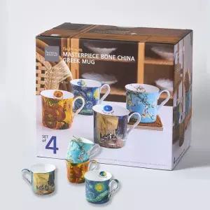 [코스트코] 내셔널헤리티지 골드림 명화 본차이나 그릭머그(320ml x 4P)